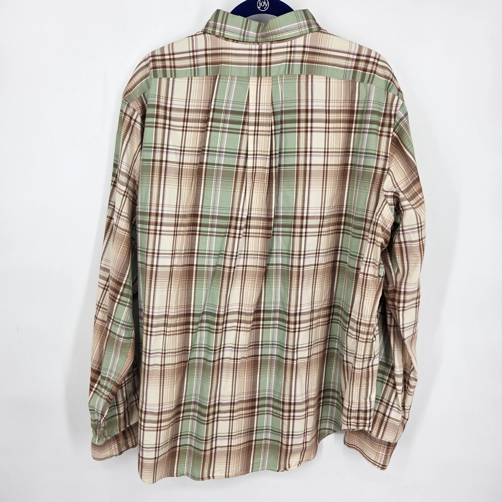 VINTAGE Polo Ralph Lauren Shirt Button Down Men XL Plaid Long Sleeve Classic Fit - Picture 3 of 9